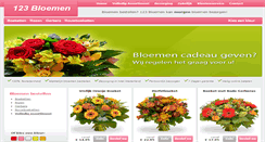 Desktop Screenshot of 123-bloemen.nl