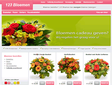 Tablet Screenshot of 123-bloemen.nl
